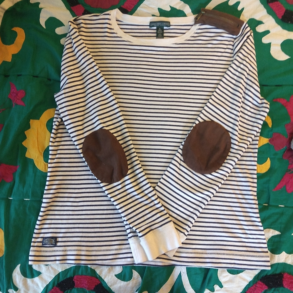 Striped professor style tee